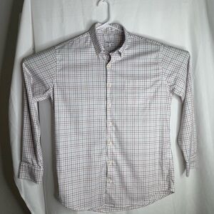Peter Millar White and Red Casual Button Down Shirt
